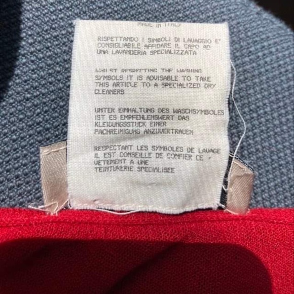 FUZZI  Wrap Red Maxi Skirt Size S - Picture 7 of 11